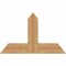 Ekena Millwork Portland Timber Gable Bracket, Western Red Cedar, 36"W x 23"H x 3 1/2"D x 5 1/2"F, 15/12 Pitch GBW036X23X0406POR00SWR - alternate 1